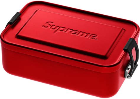 supreme sigg small metal box dimensions|Supreme SIGG Small Metal Box Plus Red .